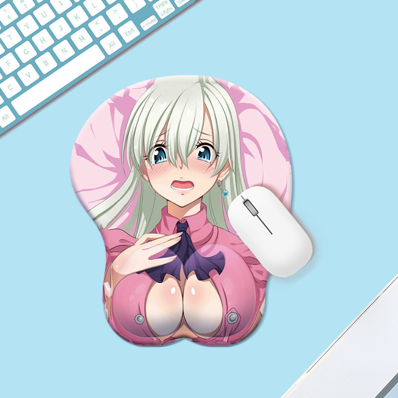 腕のマウスパッドの美人の女性の主の波のシリーズの3d mousepadの手首のパッドのシリコンの腕のマウスパッド|undefined