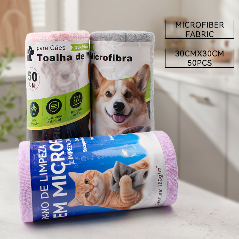 犬猫用の厚手のペットフットタオルは、食器用の布、マイクロファイバーの厚手のキッチン手ちぎり雑巾として繰り返し使用できます。|undefined
