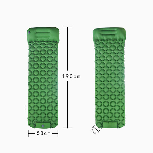 Outdoor foot-inflatable sleeping pad, automatic inflatable pad lightweight pad camping anti-moisture pad beach pad picnic pad mattress