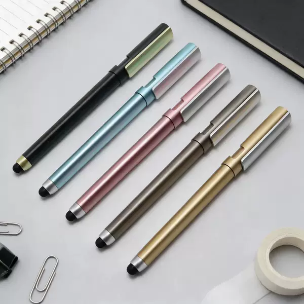Customized Multifunctional Triangular Pen with Logo Printing, Advertising Gift Pen, Phone Holder Pen, Touch Screen Signature Pen