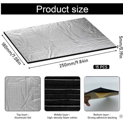 10/12/20 Pieces Car Insulation Car sound-absorbing cotton