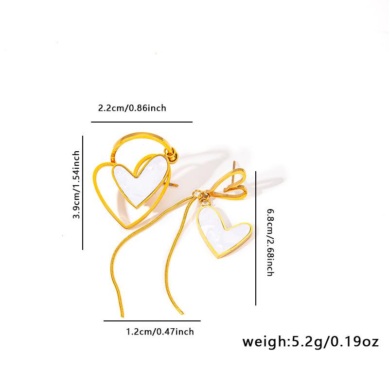 6g Weight 0.03µm Gold Plating Thickness Electroplated Gold Plating Process 201 Stainless Steel Ear Needle Material Golden Plated Plating Material Stone-Free Inlay Material Earrings Classification 1 Pair Quantity Daily Occasion 201 Stainless Steel Material Heart Shape, Flower, Butterfly Pattern Women's Gender IG Style Style Inlay Craft 1 Pair IG Style Heart Shape Flower Butterfly Inlay 304 Stainless Steel Shell Drop Earrings 15