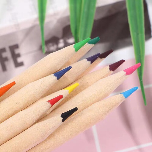 Kraft paper tube colored pencils drawing brushes drawing colored pencils can be printed with LOGO gift stationery wholesale