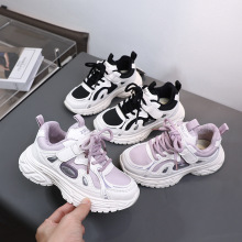 冬季品牌32-37码二棉加绒儿童运动鞋韩版潮流休闲老爹鞋5180