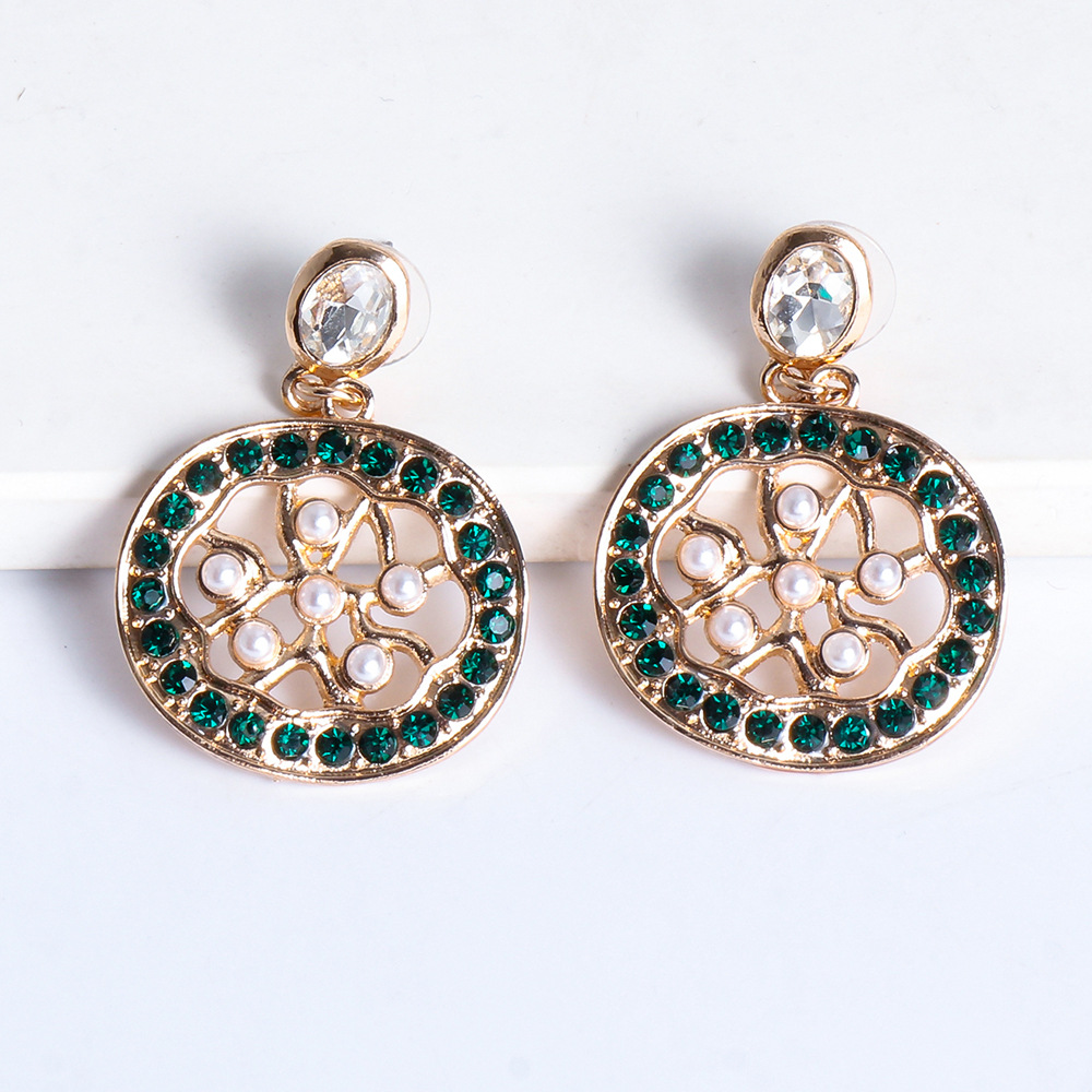 Wholesale Jewelry Fruit Inlaid Diamond Drop Earrings Nihaojewelry display picture 5