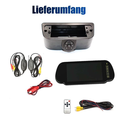 night vision rear-view camera for use — Vehicle camera - 7inch-rearview-mirror-wireless-module-reversing-camera