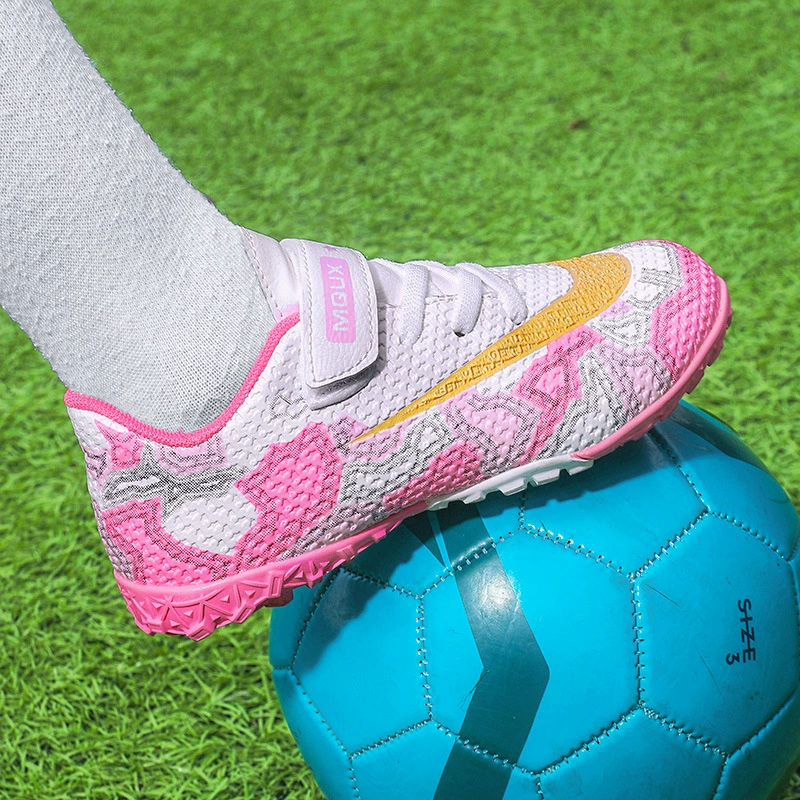 C Ro Messi 2027 новые студенческие мужские и женские детские футбольные туфли TF сломанные гвозди детские тренировочные туфли для лужайки