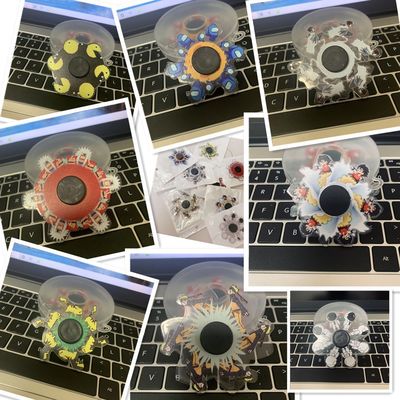 指尖陀螺 抖音新款奔跑动态陀螺 动漫火影忍者3d动画解压手指陀螺