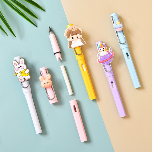 Factory Black Technology Eternal Pencil Does Not Dirty Hands Primary School Students Writing No Sharpening Children's Positive 2b Pencil Stationery Wholesale