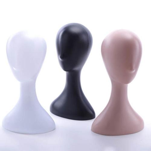 Hat holder plastic female head dummy head white female head mold abstract head wig hat scarf display stand
