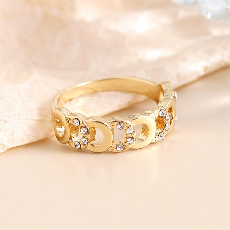 Брендовый маленький дизайн модное золотое gemstone кольцо, стиль высокого качества, оптом