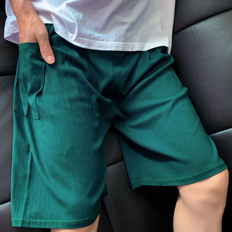 《남성용 5부 바지》 다크 그린