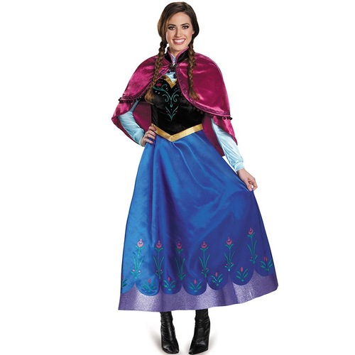 S-4XL Halloween costume Frozen cosplay anime Anna dress adult dropshipping