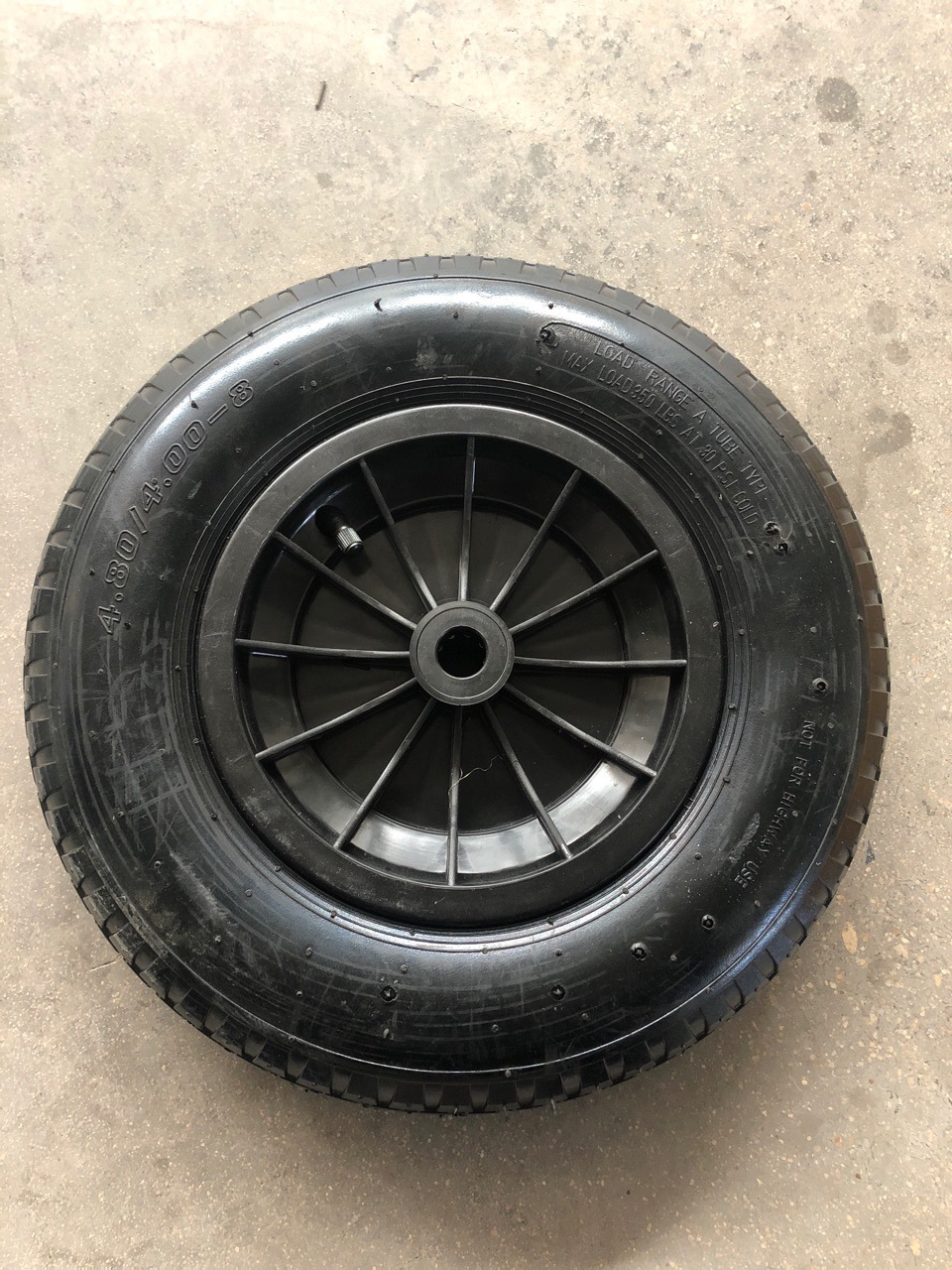 4.80/4.00-8 充气轮 16寸气胎轮 手推车轮