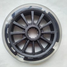 120x24mm米高闪光轮PU发光轮童车迷你夜光轮滑板车轮子脚轮耐磨