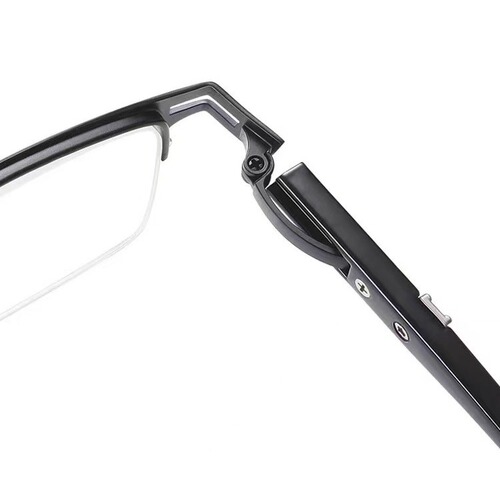 Latest Fashion Blue Light Blocking Reading Glasses High Definition Metal Semi-Rim Reading Glasses for Men and Women, Factory Wholesale