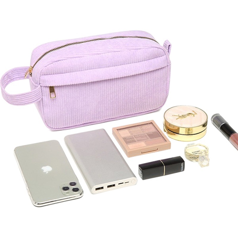 Hot Selling Corduroy Cosmetic Bag Korean Ins Fashion Mini Satchel Cosmetics Lipstick Cosmetics Bag Satchel Large Capacity