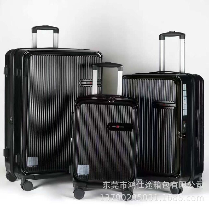 Side-opening suitcase 20inch boarding case custom 29inch trolley case expandable travel suitcase leather suitcase password suitcase Side-opening suitcase 20inch boarding case custom 29inch trolley case expandable travel suitcase leather suitcase password suitcase