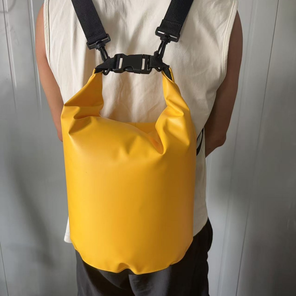Portable Outdoor Foldable Waterproof Bag, Cycling and Hiking Storage Bag, Rafting and Swimming Bucket Bag, Pvc Mesh Water Bag