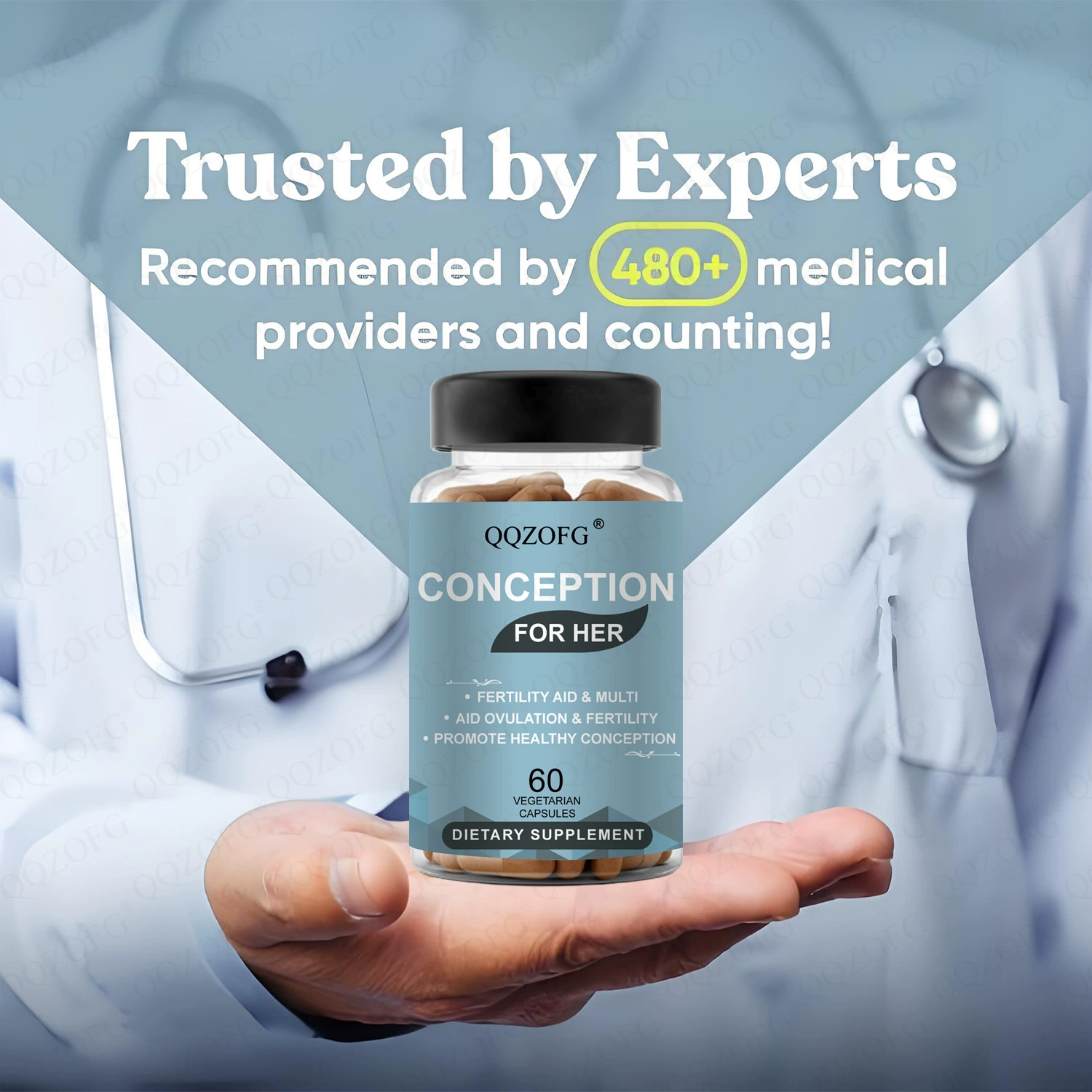 Капсулы CONCEPTION для женского здоровья, бестселлеры на международных рынках, диетическая добавка, готовый склад на заводе.