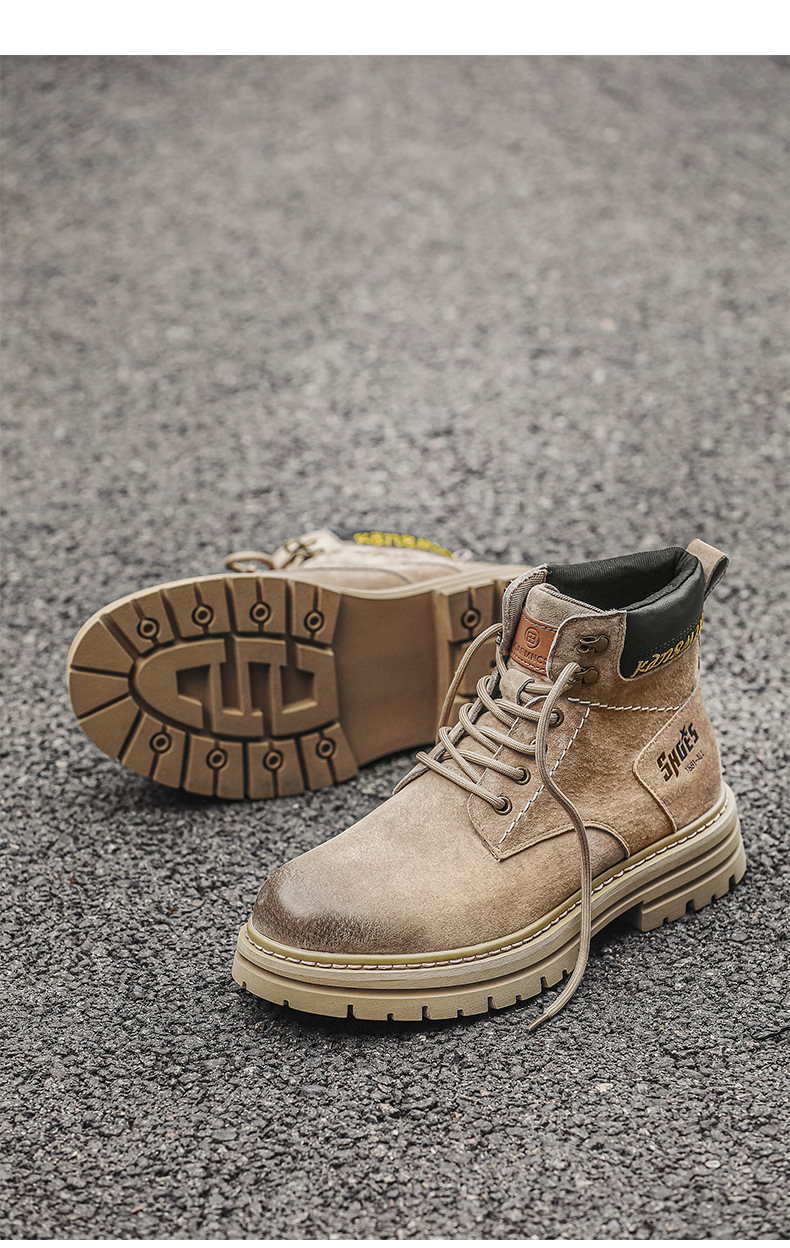 Chukka boots för herr i mocka casual retro outdoor skor_voghion.com