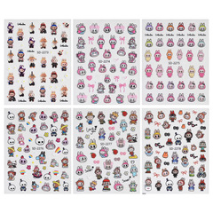 5D エンボス加工三次元漫画ラブ布ネイルアートステッカーインターネット有名人のパーソナライズされたクリエイティブ落書きステッカーネイルステッカージュエリー卸売