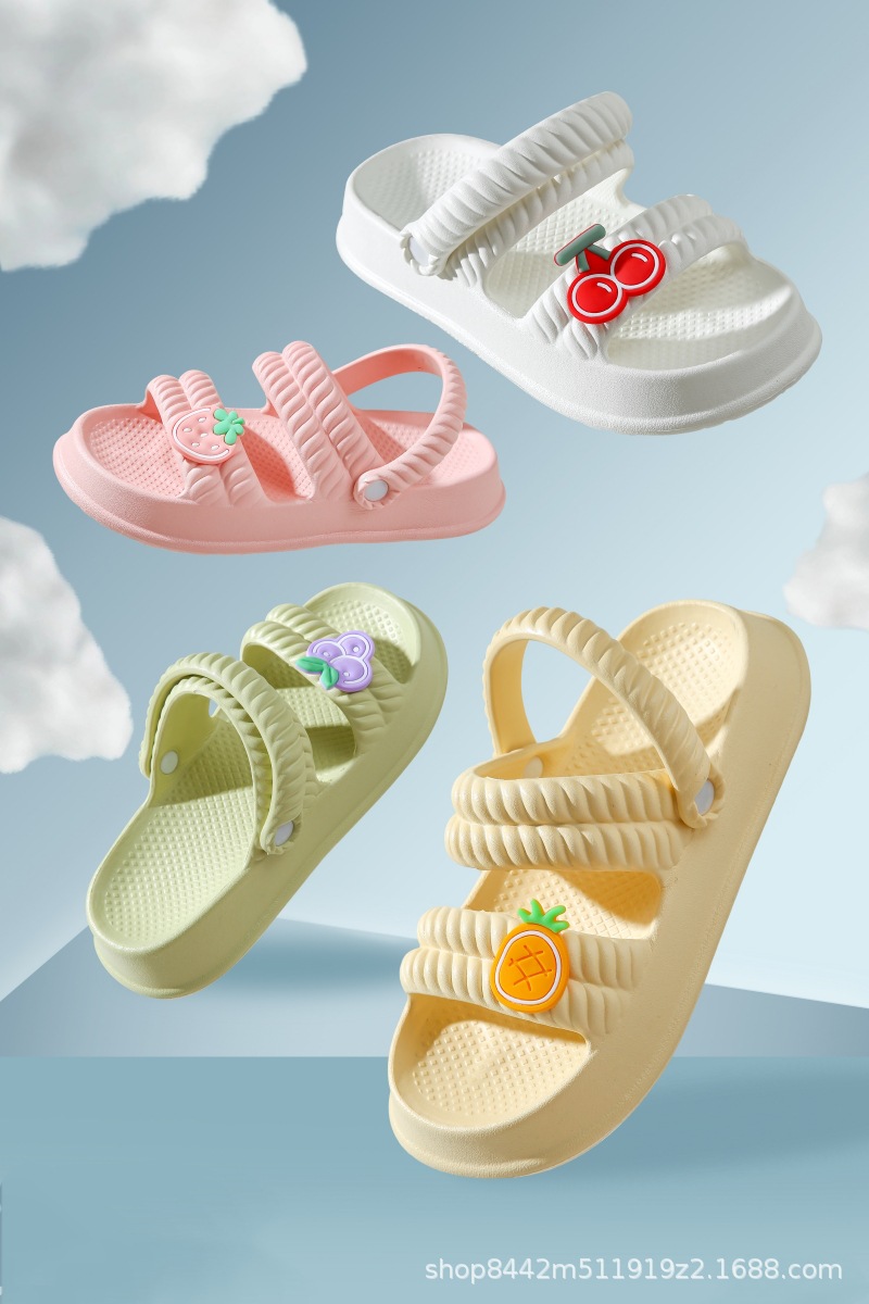 Nuevos zapatos de playa suaves sandalias casuales del todo-fósforo de las mujeres del verano lindo interior impermeable casa sandalias fabricante