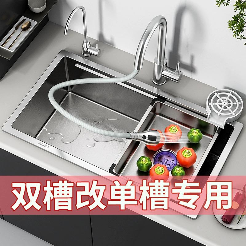 Вода из нержавеющей стали, очень большая вода, встроенная кухонная раковина, утолщенная вода, полный комплект, трансграничная внешняя торговля, заводская поставка, оптовая продажа