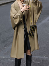 韩版宽松大牌风衣高奢休闲蝙蝠袖中长款西装外套女2025春秋新款