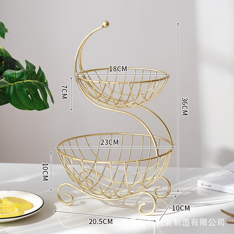 Plato de frutas Sala de estar Aperitivos domésticos Plato de colocación Cesta de frutas multicapa Plato de frutas de oficina Plato de frutas Salón de belleza Plato de frutas