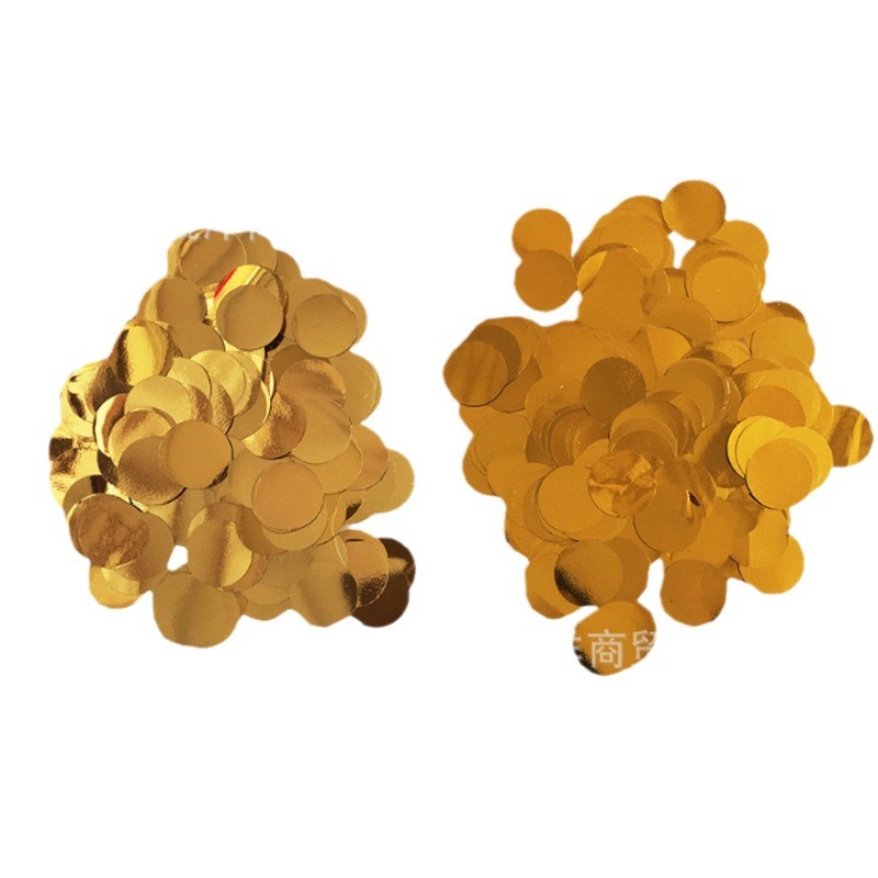 Fábrica al por mayor 20g película de aluminio oblea de oro y plata lentejuelas globo mágico confeti Globo de Oro rosa de oro bola mágica
