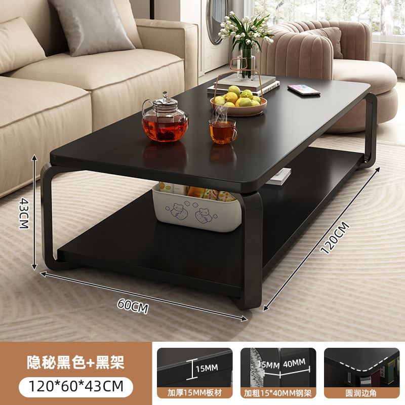 Mesa de té pequeña sala de estar estante doméstico simple mesa moderna simple sofá creativo cuadrado mesa de té pequeña