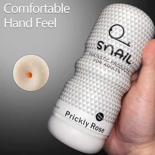 Snail aircraft cup male hand-held portable mini silicone buttock reverse film soft rubber exerciser adult novelty product