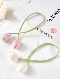2 Curtain Buckle Binding Strap A Pair of Flower-feeling White Gauze Curtain Tuck-up Fixed Strap Strap Tying Strap
