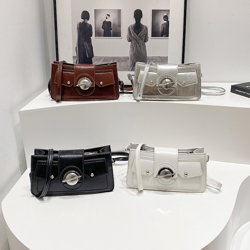 Literaria y artística personalidad de la moda extranjera textura bolso de brazo para mujeres 2024 nuevo estilo mochila de moda simple bolso de hombro