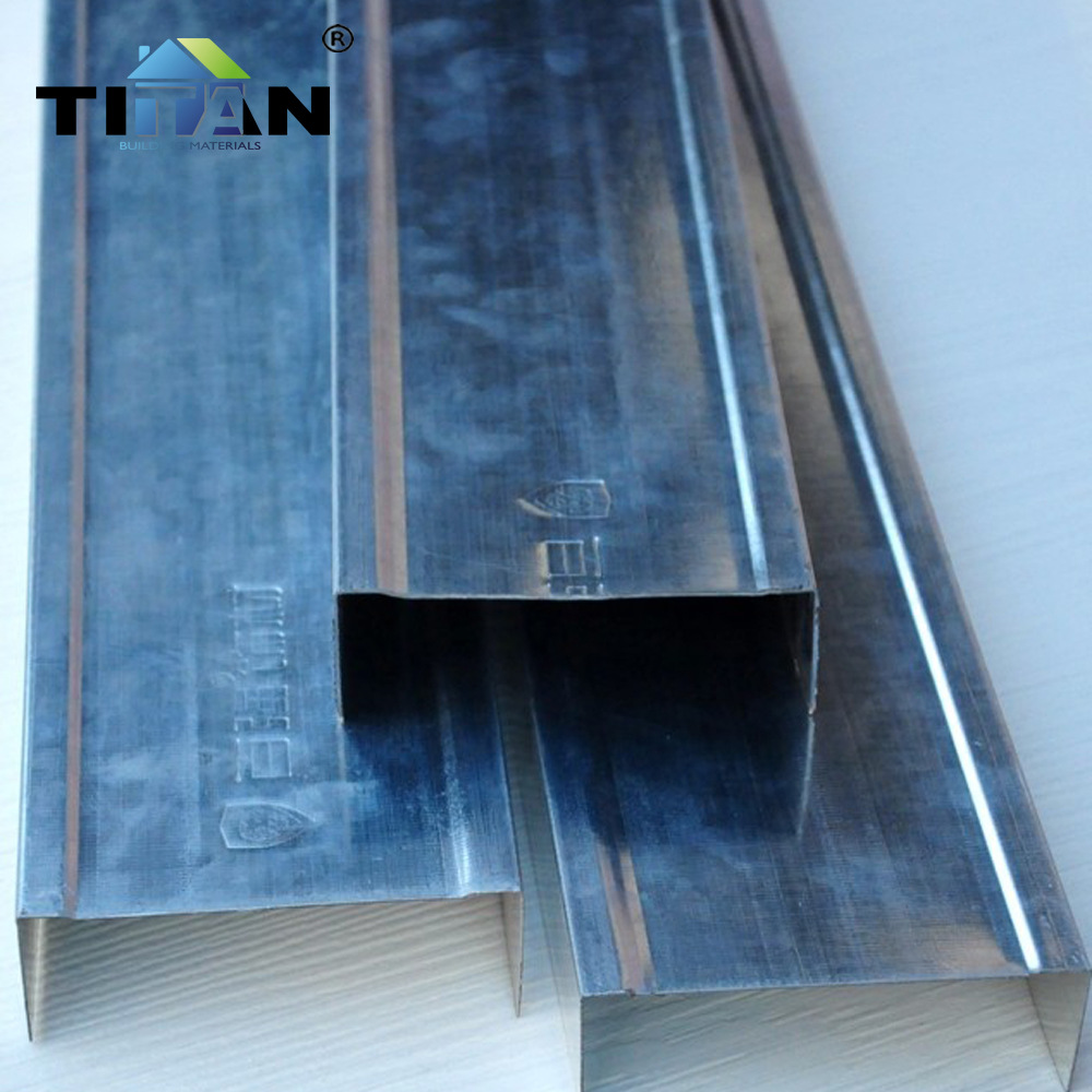 Guangdong fabricante de quilla de acero ligero techo al por mayor quilla de acero ligero 50 huesos 19*0.6 estándar nacional 50 dragones