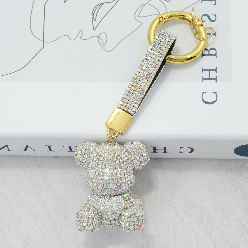 복숭아 하트 베어-AB 색상