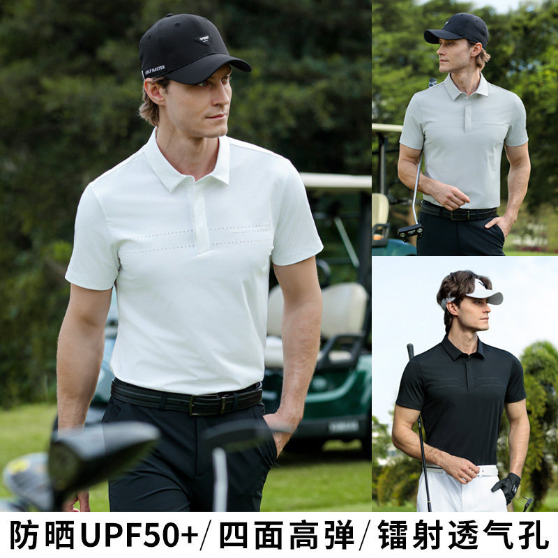 Pgm2026 Golf Clothing Men's Short-Sleeved T-Shirt Spring and Summer Sun Protection Breathable Clothing Tops Polo Shirt