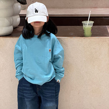 Mshenddi日本潮牌童装男女儿童猿人卫衣服圆领百搭长袖套头打底衫