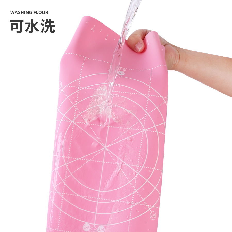 Various sizes of silicone baking and kneading mats thickened large scaled chopping board rolling mat kitchen and dough mat