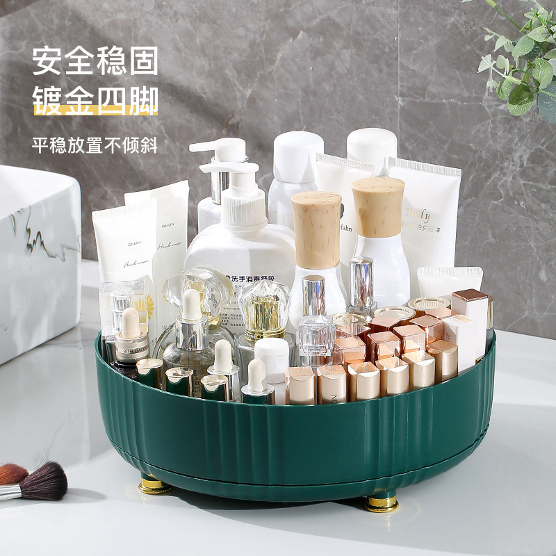厨房可旋转调料置物架多功能360度调味酱油醋收纳架子轻奢水果盘|undefined