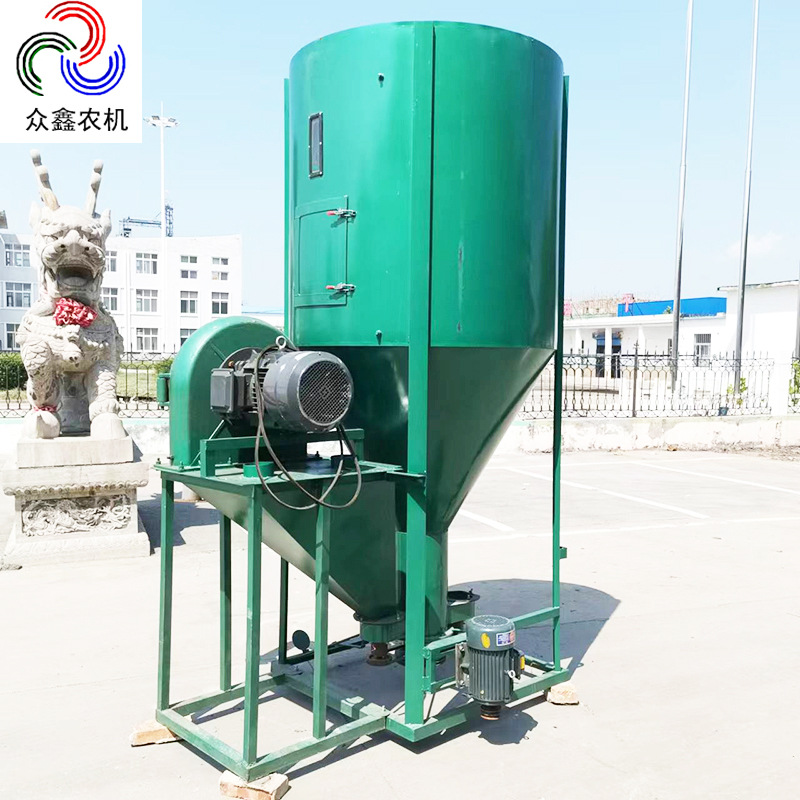 自吸式粉碎搅拌机 农用饲料搅拌 机养殖业自吸无尘饲料粉碎搅拌机