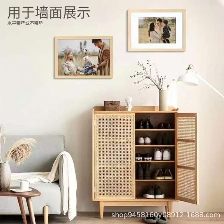 2-Pack Solid Wood Poster Frames with Cardboard Acrylic Plexiglass Poster Frames for Decoration in Modern Minimalist Style