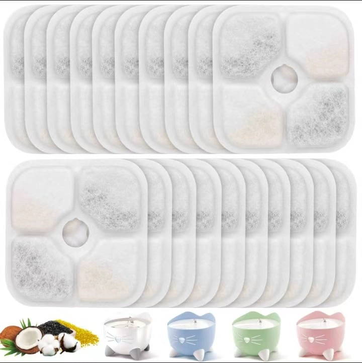 Фильтрующий элемент для диспенсера для воды для домашних животных, новый фильтр для кошек, хлопковые аксессуары, фильтр для питьевой воды для кошек и собак, хлопковый лист, смягчает качество воды