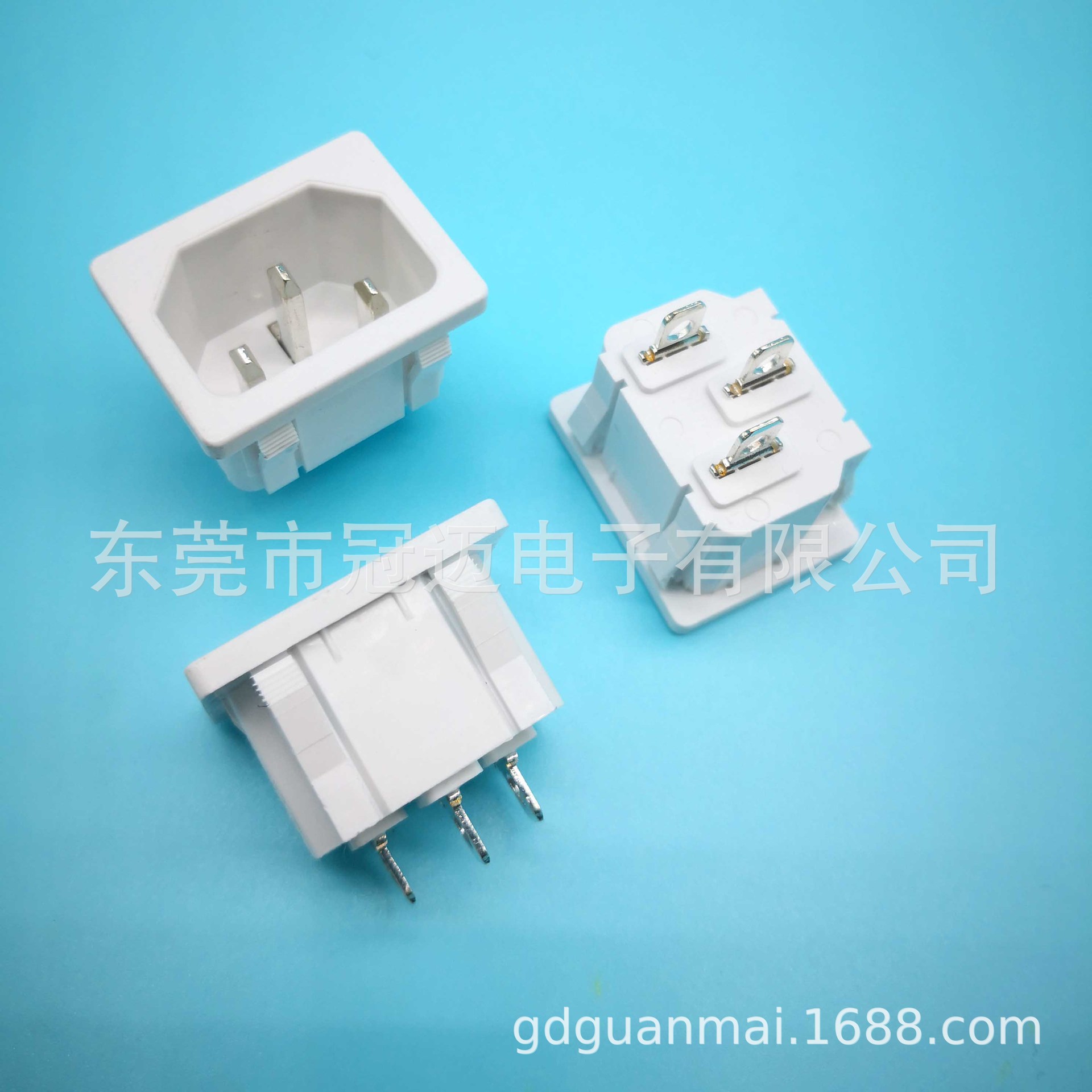 DB-14-2CF品字插座 C14 白色 UPS电源 逆变器 PDU机柜 电源适配器