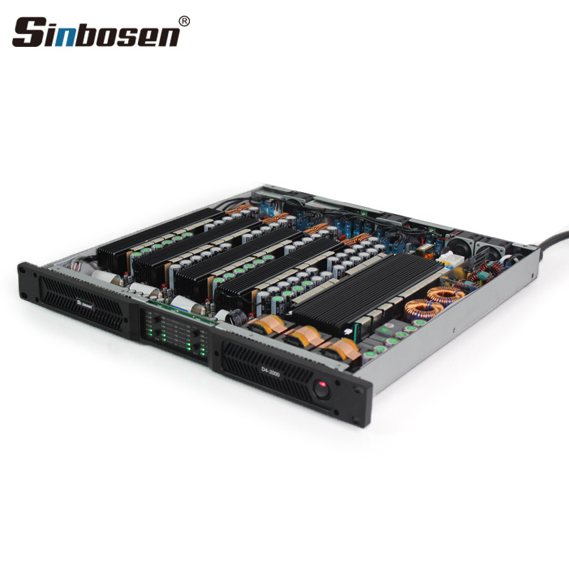 Amplificador de Potencia Digital para Actuaciones en Bares, Bodas, Amplificador de Potencia Puro para Después del Escenario, Cuatro Canales, 2000W, Comercio Transfronterizo