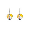 Fashionable earrings stainless steel, accessory, European style, wholesale