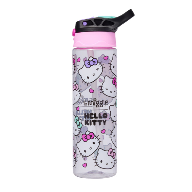 Taza de agua con pajita smiggle australiana Taza ligera y transparente para niños y niñas Taza de agua de 650ml de gran capacidad