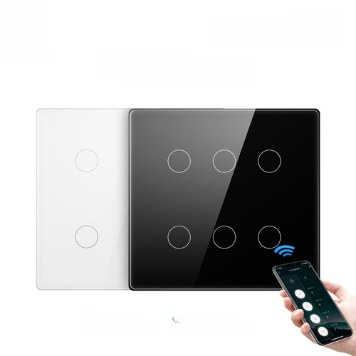 Brazilian graffiti smart WiFi switch 4/6 channel with RF function Alexa voice APP remote smart switch