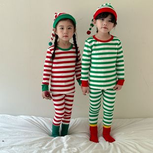 Children's Autumn Clothes and Pants suit Pure Cotton Category A Thermal Underwear for Boys and Girls in Autumn and Winter Baby's Pajamas Pure Cotton Home Clothes